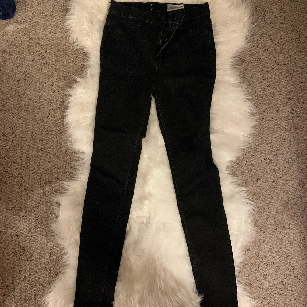 Free People Black Denim Jeans